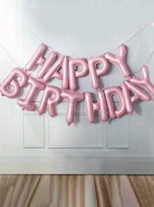 13pcs "HAPPY BIRTHDAY" Letter Mylar Balloons, 2pcs Connected Birthday Letter Balloons, Christmas - Multicolor - View 3
