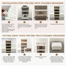 Stackable Storage Containers With Wheels, Free-In-One Folding Storage Boxes, Collapsible Storage Bins, Closet Organizers Free-In-One Storage For Living Room,Office, Study, Toy Room,Folding Box With Magnetic Door