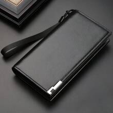 Iron Edge Wallet For Men Wallet Purse Wallet Long Wallet - Black - View 4