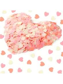 10g/包白色心形纸屑，适用于婚礼、情人节、DIY 工艺品、撒纸、营造氛围、周年纪念、气球填充、桌面装饰、乔迁、主题派对、房间和花园装饰、新娘送礼会 - 彩色 - 查看 9