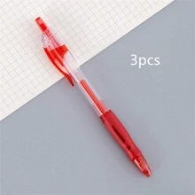 3 buc pixuri neutre cu presă de mare capacitate, roșu, albastru, negru, pix pe bază de apă, papetărie de birou, papetărie pentru studenți, cadou premiu, cadou semestrial și final, cadou de Halloween, Crăciun și cadou de mulțumire