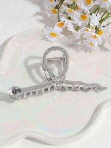 1pc Women's Fashion Minimalist Alloy Bowknot, Wavy, Heart, Snake Shaped Hair Clip, Suitable For Everyday Use