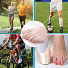 硅胶鞋头防摩擦透气脚趾保护器 - 无缝柔软脚趾套 - 透气、符合人体工程学的设计