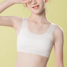 Teen Girls' Seamless Underwear, Soft & Breathable Camisole Bra, Suitable For Girls Aged 12-16