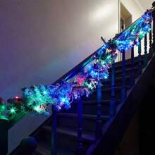 Christmas Twinkle Lights 100 LEDs Christmas Ornament 10 Meters Tree Decoration Window Door Store Event End Of Year Advent - 彩色 - 查看 3