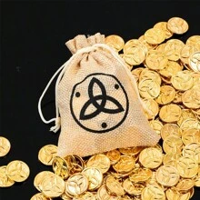 1set - Mora Gold Coin - Made Of Solid Metal - Gold-Plated Coins - Anime & Game Merchandise - Home Decor - Game Props - Gold Coin Toys - Birthday Gift - Christmas Gift - Valentine's Day Gift - Gift - Multicolor - View 2