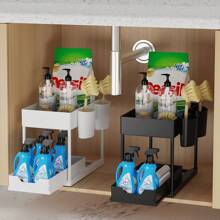 Under Sink Shelf Organizer, 2 Tier Kitchen Shelf, Bathroom Counter Organizer For Kitchen Storage, Bathroom, Sink, Balcony, 40 X 22 X 30.5 Cm