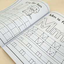 28 páginas de cartas de rastreamento de exercícios para crianças, educação infantil, inglês, ABC, aprendizagem, exercícios para jardim de infância, séries 1ª a 2ª, planilha para crianças, dever de casa em sala de aula