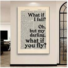 1pc Modern Inspirational English Phrases Poster Picture Art Ideal Gift For Bedroom Living Room Kitchen Bathroom Corridor Office Hotel Decoration Wall Home Decor Unframed - Multicolor - View 3