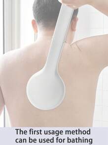 2 用沐浴刷、海绵沐浴刷、浴室沐浴乳液涂抹器、背部刷、护肤霜和保湿霜涂抹器、易于使用的身体乳液分配器 - 也可用作沐浴刷 - 彩色 - 查看 7