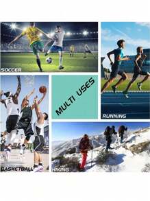 1 chiếc bao chân hình tổ ong, bảo vệ ống chân cho nam khi chơi bóng đá/bóng bầu dục, thiết bị cố định chống va chạm chống trượt, chuyên nghiệp cho cầu lông (Số lượng hình tổ ong thay đổi) - Nhiều màu - Xem 8