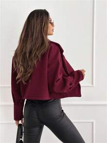 Autumn/Winter Fashion Solid Color Short Blazer For Women