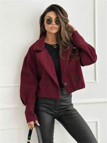 Autumn/Winter Fashion Solid Color Short Blazer For Women