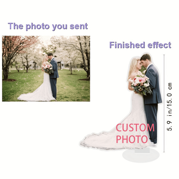 Custom Acrylic 2D Humanoid Standee - Personalized Desktop Cartoon Character & Animal Decor, Ideal For Gifts Contemporary Style, Multipurpose Use, English High-Quality,Stylish Custom,Personalized,Unique Ideal Gifts For Her Boyfriend,Girlfriend For Valentine's Day,For Anniversaries,For Weddings Living Room,Home Birthday Graduation