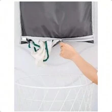 Laundry Basket Hanging Laundry Bag Behind The Door On The Wall Foldable Multipurpose Organizer - 黑色 - 查看 2