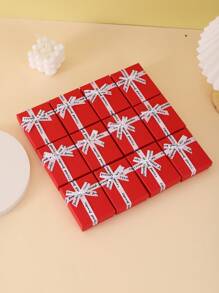 12 件蝴蝶结首饰礼盒、耳环项链收纳盒、婚礼派对首饰包装盒返校