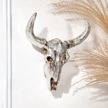 1 件时尚树脂鹿头骨墙饰，适合室内和室外，完美的感恩节礼物 - 彩色 - 查看 14