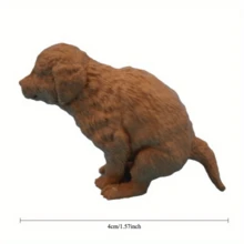 1pc Puppy Poop Shaped Toothpaste Dispenser, Toothpaste Cap, Anti-Leakage, Funny Toothpaste Squeezer - Brown - View 5