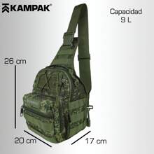 Kampak KR07 Tactical Multipurpose Chest Bag Compact Large Capacity Multi-Compartment - 軍綠色 - 查看 3
