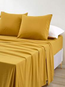 Chezmoi Collection Stone Washed Sheet Set - 3/4-Piece Extra Soft Breathable Wrinkle & Fade Resistant 14-Inches Deep Pocket Sheets & Pillowcases Set