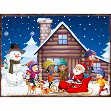 1pc Biển báo Giáng sinh Phòng khách Phòng ngủ Nghệ thuật trang trí tường Đĩa tiệc Bàn ghế sofa Nền Canvas Áp phích Không có khung - Nhiều màu - Xem 53