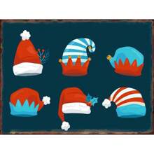 1pc Biển báo Giáng sinh Phòng khách Phòng ngủ Nghệ thuật trang trí tường Đĩa tiệc Bàn ghế sofa Nền Canvas Áp phích Không có khung - Nhiều màu - Xem 34