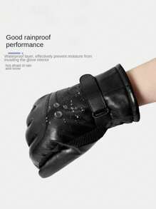 男士加厚保暖羊毛冬季手套，防风摩托车骑行防寒触屏手套 - 時尚秋冬季保暖手套 - 查看 7