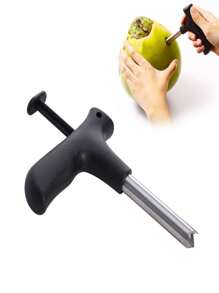 Furador Abridor de Cocos Proficional Manual Inox - Preto - Visão 6