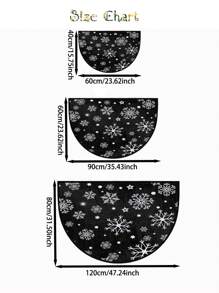 1 tấm thảm nhung pha lê hình bán nguyệt màu đen cổ điển, có thể giặt bằng máy, chống bẩn và dễ chăm sóc cho phòng khách, phòng ngủ, phòng tắm, nhà bếp và lối vào, v.v.; Lựa chọn thảm lý tưởng để trang trí phòng - Đen và trắng - Xem 3