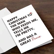 1 张，带信封的有趣圣诞贺卡，送给男朋友丈夫伴侣情侣的淘气圣诞贺卡，男朋友的圣诞礼物 - 均碼 - 查看 8