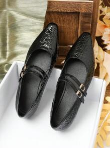 Chaussures plates à bout carré pour femmes, rouges, bordeaux, rouges d'Angola, nouvelles mocassins pour l'automne/hiver 2024, chaussures Oxford à semelle souple et décontracé, grandes tailles 41-42