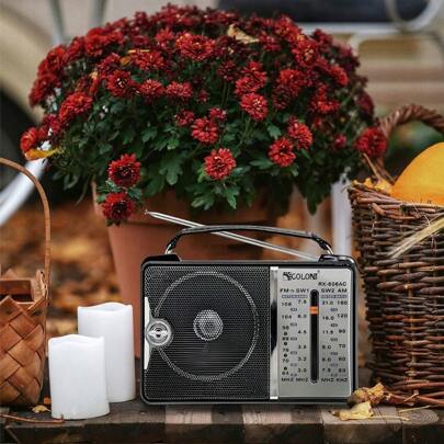 RADIO COCINA CONSTRUCCIÓN EN RED BATERIA R20 FM PORTÁTIL GOLON PORTÁTIL A BATERÍA 230V GOLON RX-606AC 230V.