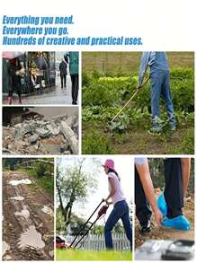 100/200只装一次性塑料鞋套，防滑防水鞋套，雨鞋套，防泥工作靴套，室内地毯保护套，适用于室内、办公室、雨天、夏季降温、海滩、旅行等场合。