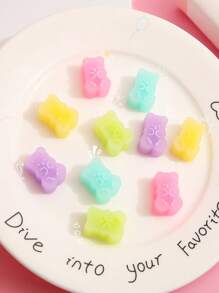 TOCHAIN 1pc/5pcs/10pcs Cute Translucent Bear Erasers, Creative Cartoon Erasers For Students, Holiday Gifts, Color-Changing Bear Erasers, Clean & Mess-Free Student Erasers, School Supplies, Back To School Gifts - Multicolor - View 3