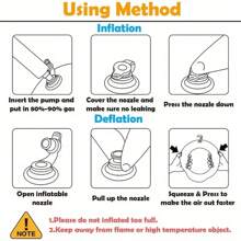 An Inflatable Reindeer Antler Game Set With 4 Inflatable Rings, Decorated With A Reindeer Head Toy, Suitable For Christmas Party Games And Lively Family Activities. - Multicolor - View 12