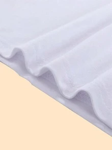 Resort Style Nature T-Shirt Women's Cotton Blouse Breathable Premium Comfort Elegant T-Shirt - 白色 - 查看 4