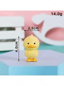 1pc Idyllic Farm Series Cake Decoration Ornament Pony Piggy Chick Duck Haystack Soft Rubber Doll Baking Cake Decoration Supplies