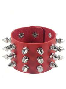1pc Punk Rivet Gothic Style Unisex Bracelet, Unique & Creative Accessories For Daily Wear, Christmas Party, Valentine Gift,Mom,Mother,Mother's Day,Gift