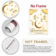1pc Canvas Wall Posters,Star Moon Decoration Posters,Wall Arts Decorative Murals,Home Decor Poster, Holiday Decoration Gift, Bedroom Living Room Hallway Decoration,Poster Art Rama Decoration Rama - Multicolor - View 5