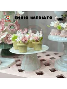 Cake Stand Plain 22 Cm Various Colors - 淺藍色 - 查看 4