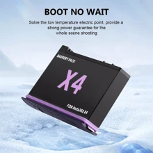 Insta360 X4 - High Capacity Rechargeable Lithium Polymer Battery For Cameras US - 黑色 - 查看 5