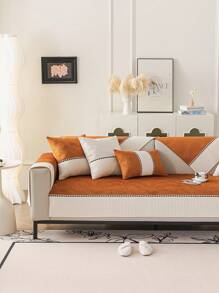 1 szt. Nowoczesny, lekki, luksusowy pokrowiec na sofę z żakardu, prosty styl na cztery pory roku, odporny na brud i zarysowania przez zwierzęta, dekoracja świąteczna, łatwy do czyszczenia, odpowiedni do sofy w kształcie litery L