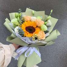 20 张/包纯色防水鲜花包装纸，花束包装纸，礼品包装材料，适用于婚礼、情人节、生日、订婚、毕业礼物 - 彩色 - 查看 6