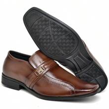 Men's Formal Shoes In Lightweight And Comfortable Synthetic Luxury Buckle From 37 To 44 - 鏽棕色 - 查看 1