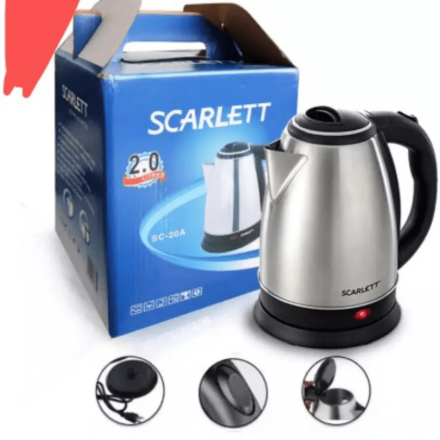 Pink Shop 2L Stainless Steel Kettle - US A Type Plug(110-127V) - View 1