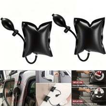 Cuña inflable con bomba de aire para puertas y ventanas de metal, conjunto profesional de nivelación y herramienta de alineación con bolsa hinchable, cojín de elevación poderoso para instalación y reparación de automóviles, de aleación de aluminio y localizador rápido - Negro - Ver 8