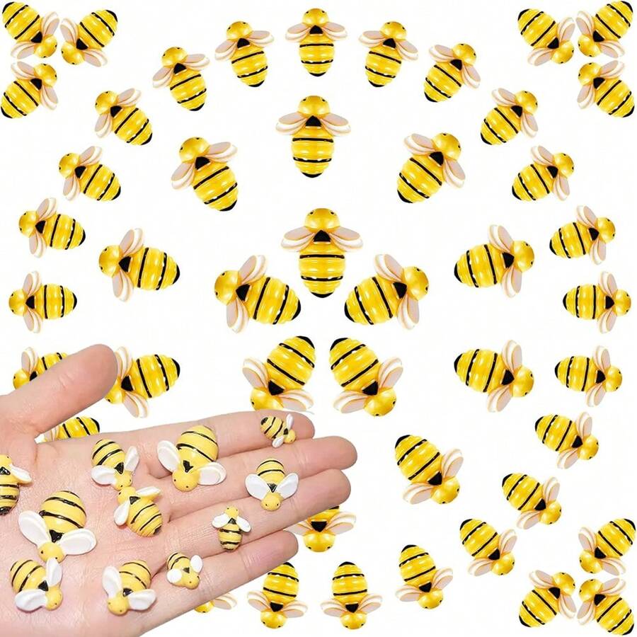 25 件微型树脂蜜蜂装饰 蜜蜂形工艺装饰 微型树脂蜜蜂装饰 平背蜜蜂件 艺术和工艺品装饰品 DIY 派对装饰、蜜蜂主题生日派对桌面装饰、家居装饰、节日装饰、节日用品、节日布置、场景装饰 - 常規款 - 查看 1