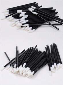 一次性迷你唇刷，适用于口红、遮瑕膏涂抹、睫毛延长去除，适合作为家人、情侣、朋友的圣诞礼物 - 彩色 - 查看 3