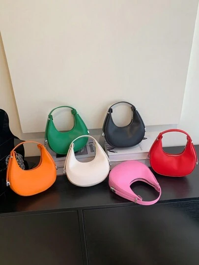 1 件女孩糖果色 PU 拉链开合可爱手提包适合日常使用，多功能手机包、钥匙包、耳机包，设计紧凑，轻便易携带