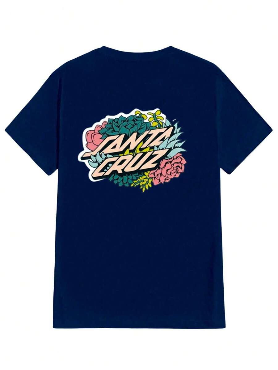 StreetWear S@Nta Cruz Unisex T-Shirt 100% Cotton NEW! - 藏蓝色 - 查看 1